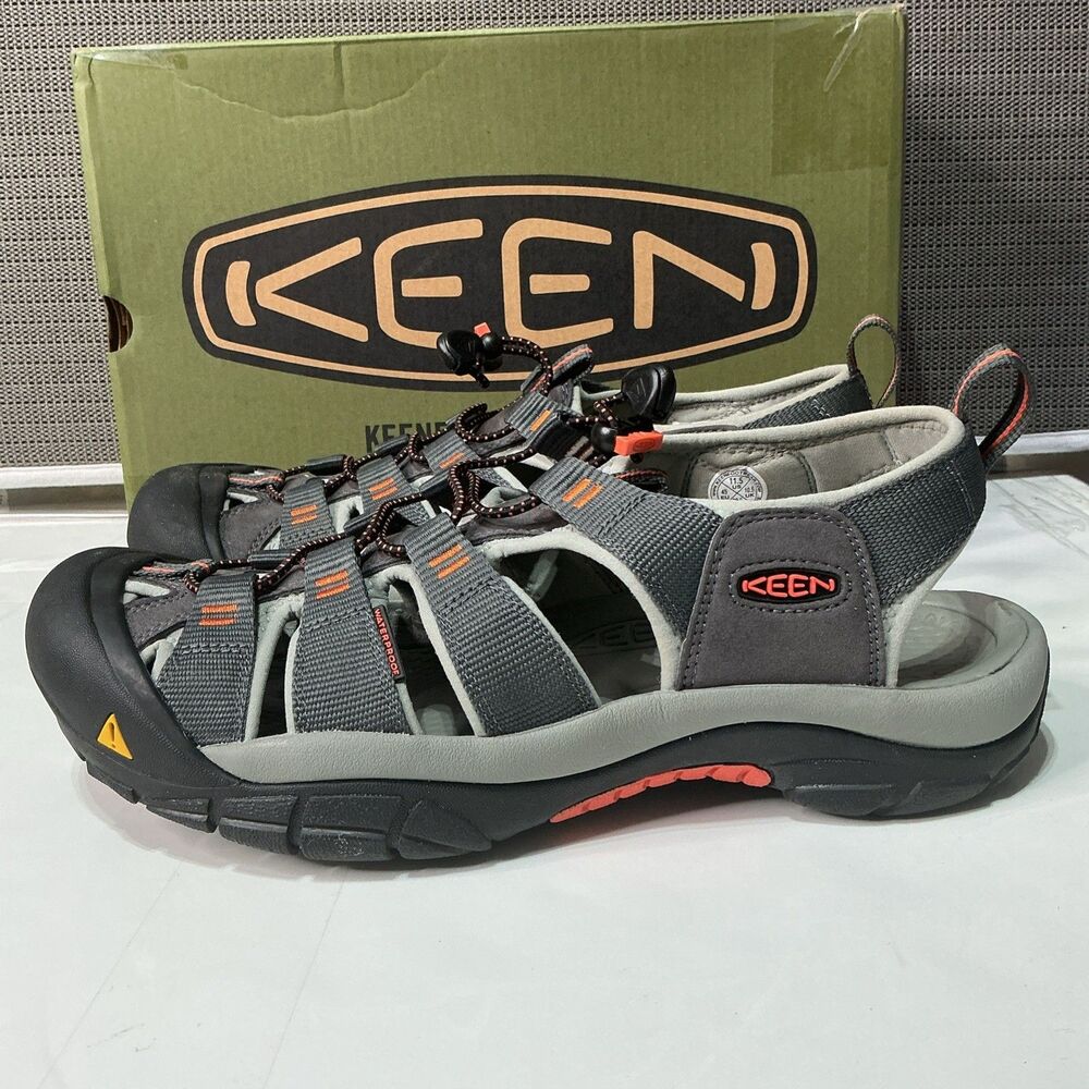 KEEN Newport H2 Closed Toe Water Sandals, Magnet/Nasturtium, Men's  Size 11.5